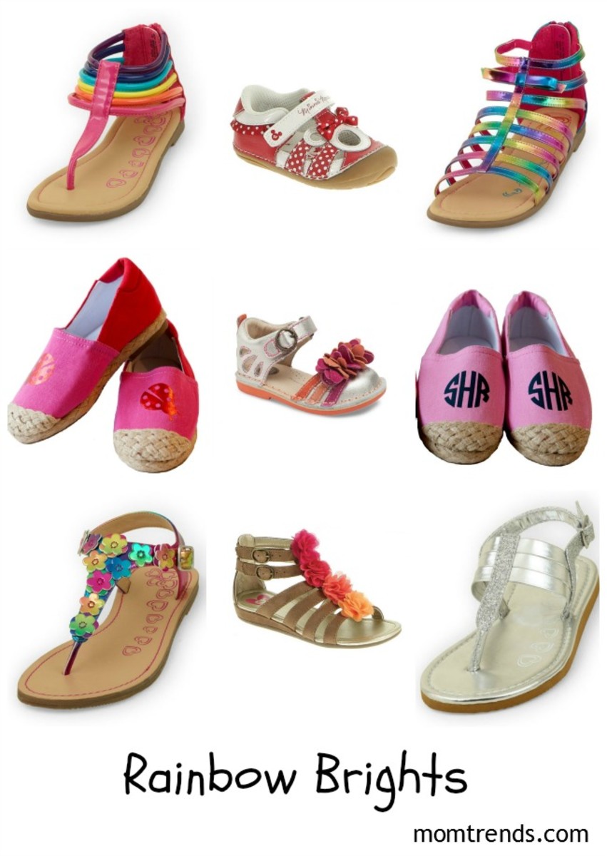 Shoes for kids girls on summer vacation