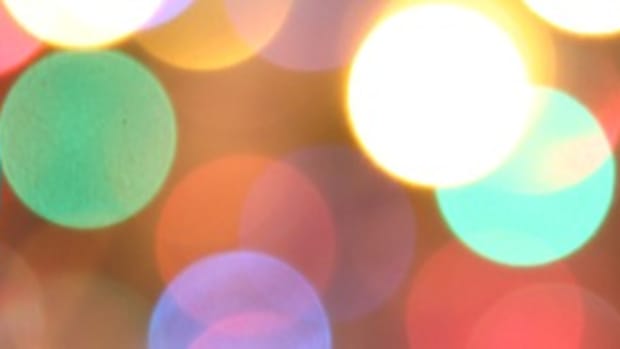 Abstract background of holiday lights