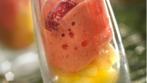 Raspberry Cream Over Bitter Pineapple
