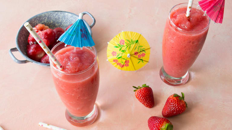 Favorite Summer Cocktail Strawberry-Banana Daiquiri