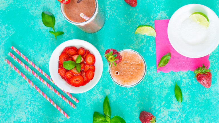 Strawberry-Basil Margarita