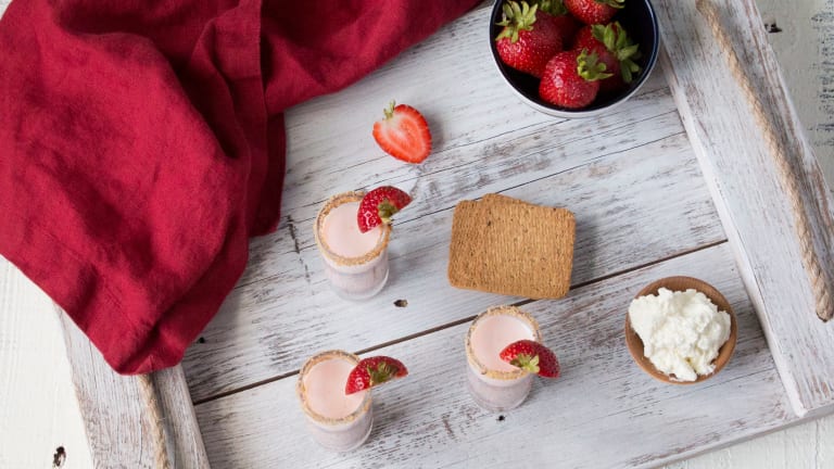 Strawberries and Cream Shooters For Your Labor Day Celebration
