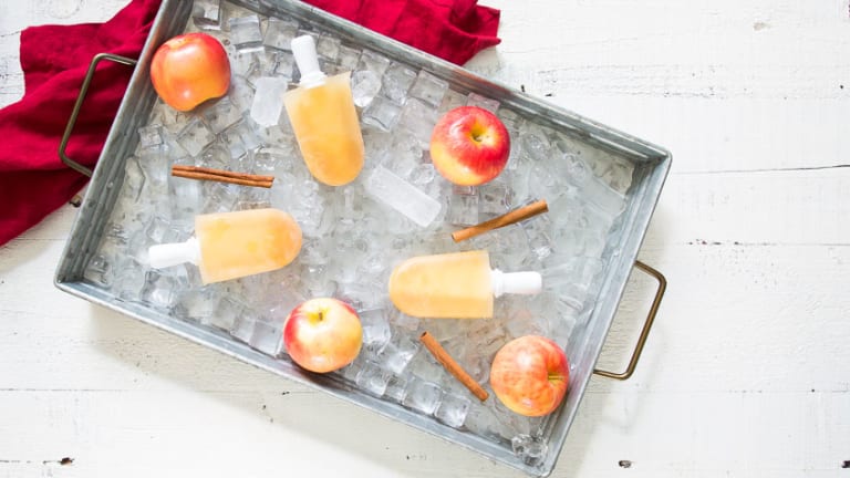 Spiked Apple Cider Pops