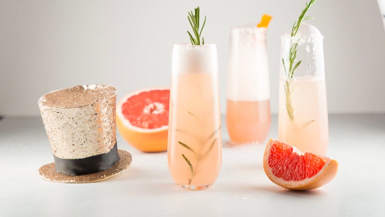 New Year's Eve Grapefruit Prosecco Cocktail