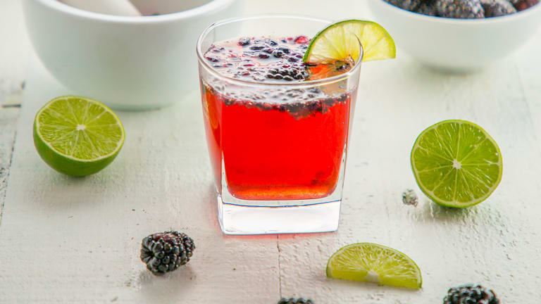 Blackberry Fizz Cocktail
