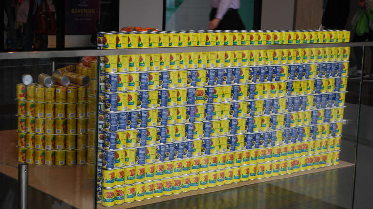 Canstruction Helps City Harvest Collections