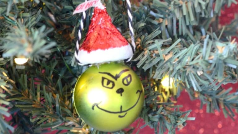 DIY Candy Grinch Ornament Craft