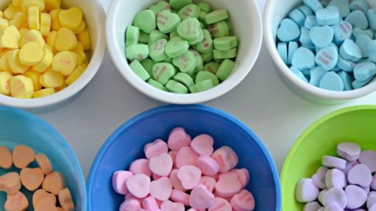 Conversation Hearts Vodka and Martini
