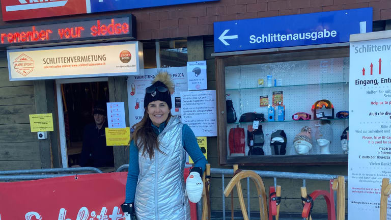 Grown-Up Sledding Fun in Switzerland