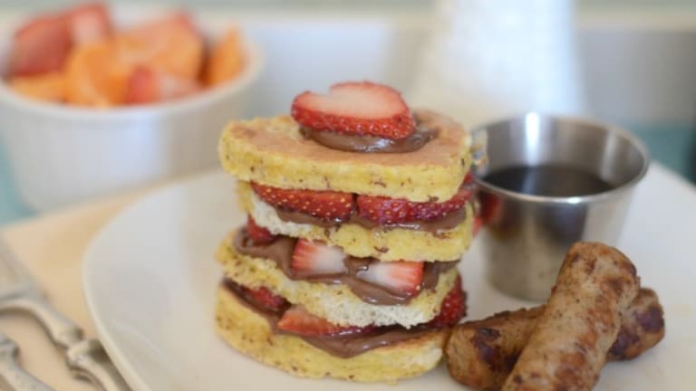 Mother's Day Breakfast in Bed Nutella French Toast Recipe