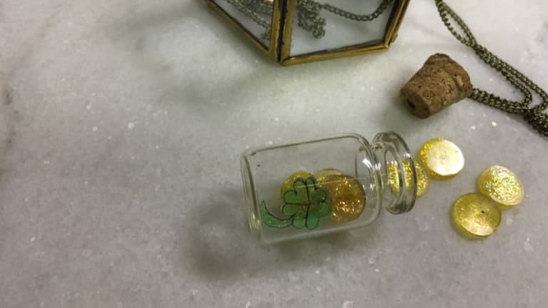 Craft a Lucky Bottle Necklace for St. Patrick's Day