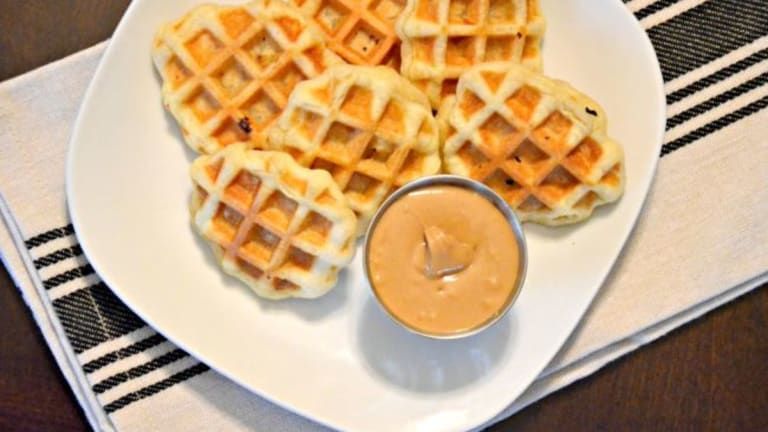 Mini Banana Waffle Pies