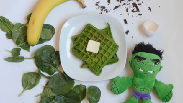 Green Hulk Waffles