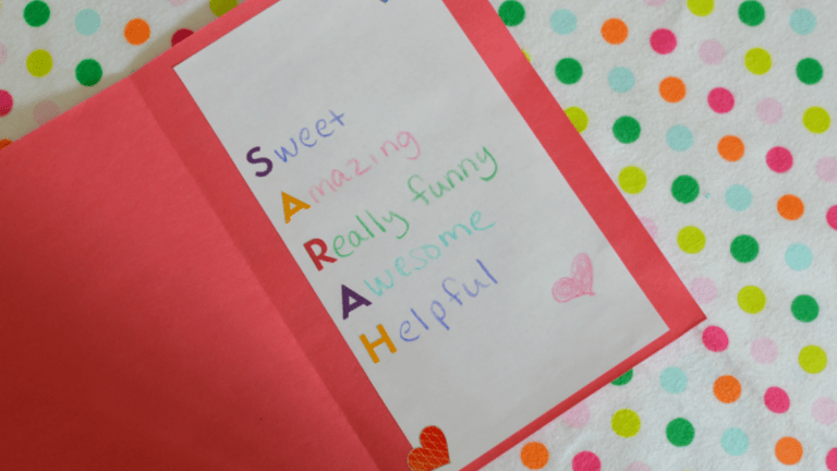 American Girl Poem Craft for Valentine's Day