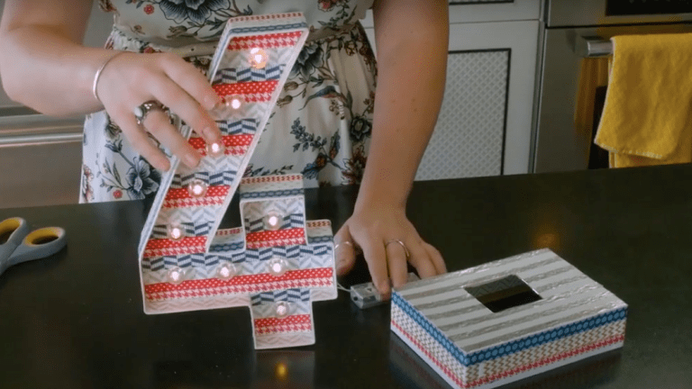 Craft Corner: Fourth of July Marquee Letter