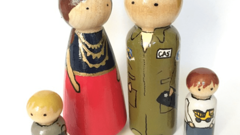 Patriotic Peggy Custom Pegdoll Family