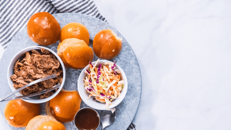 BBQ Smoked Pulled Pork with Green Apple Slaw