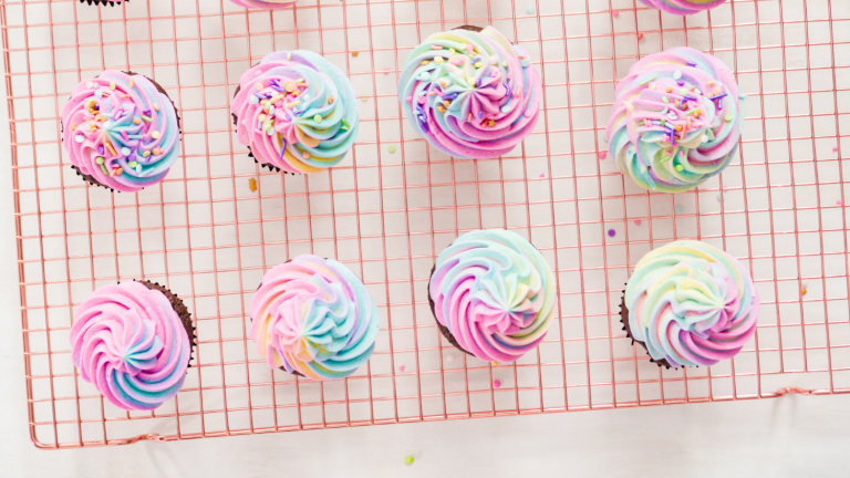 How to Make Healthier and Super Cute Rainbow Cupcakes