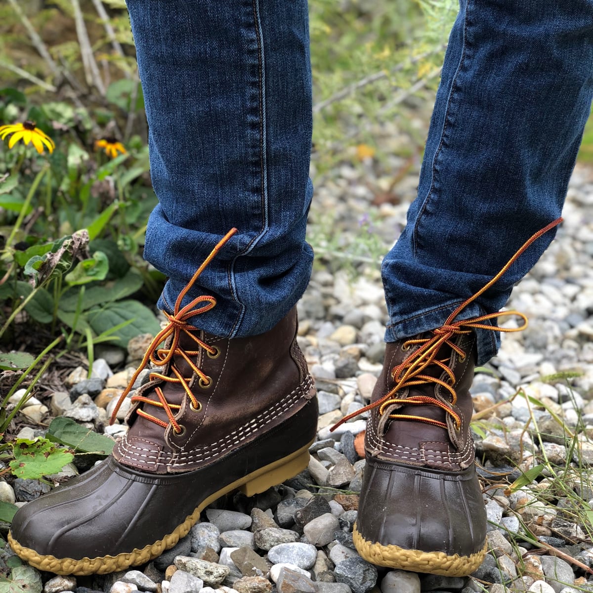 mens duck boots with jeans