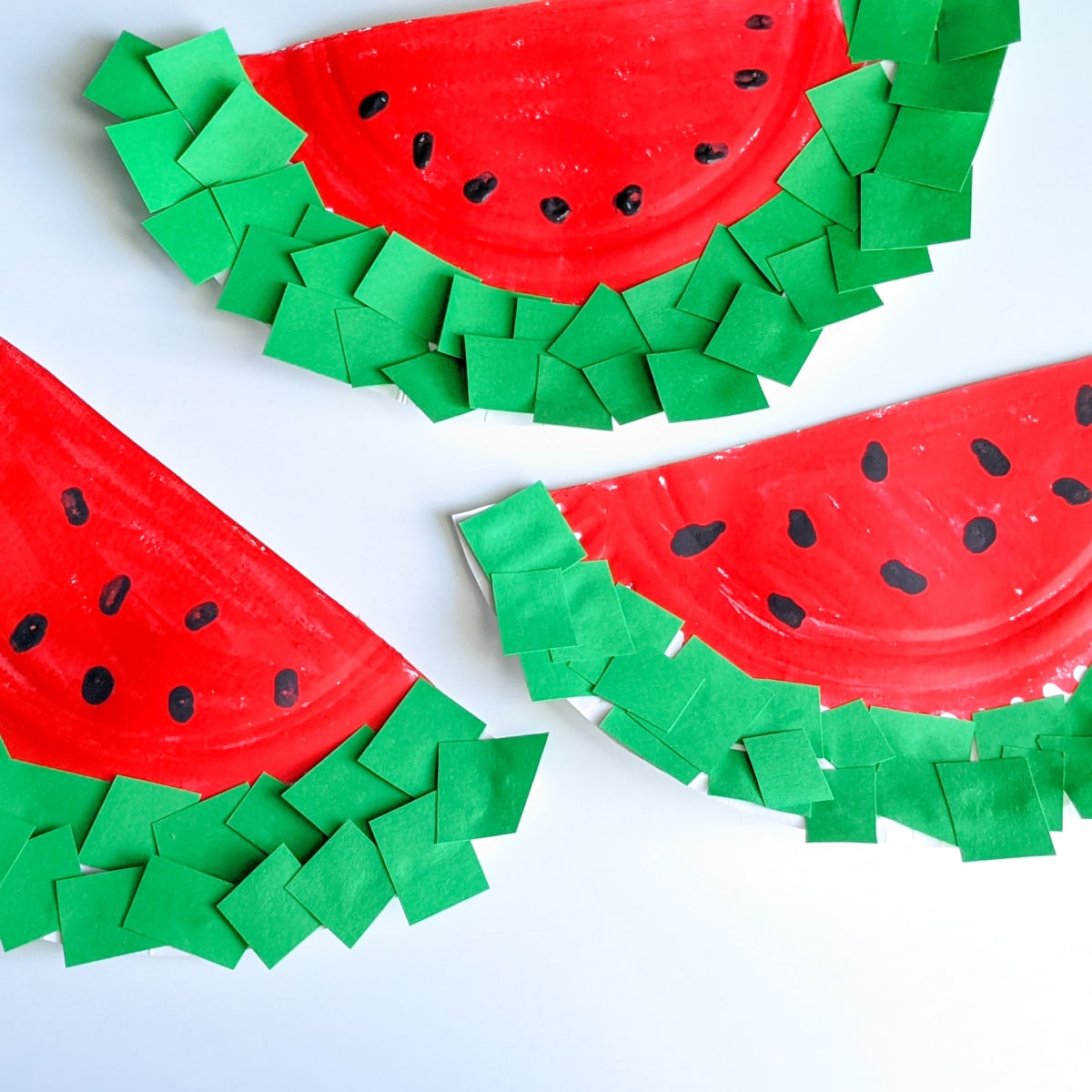 Watermelon Paper Plate Craft for Kids - MomTrends