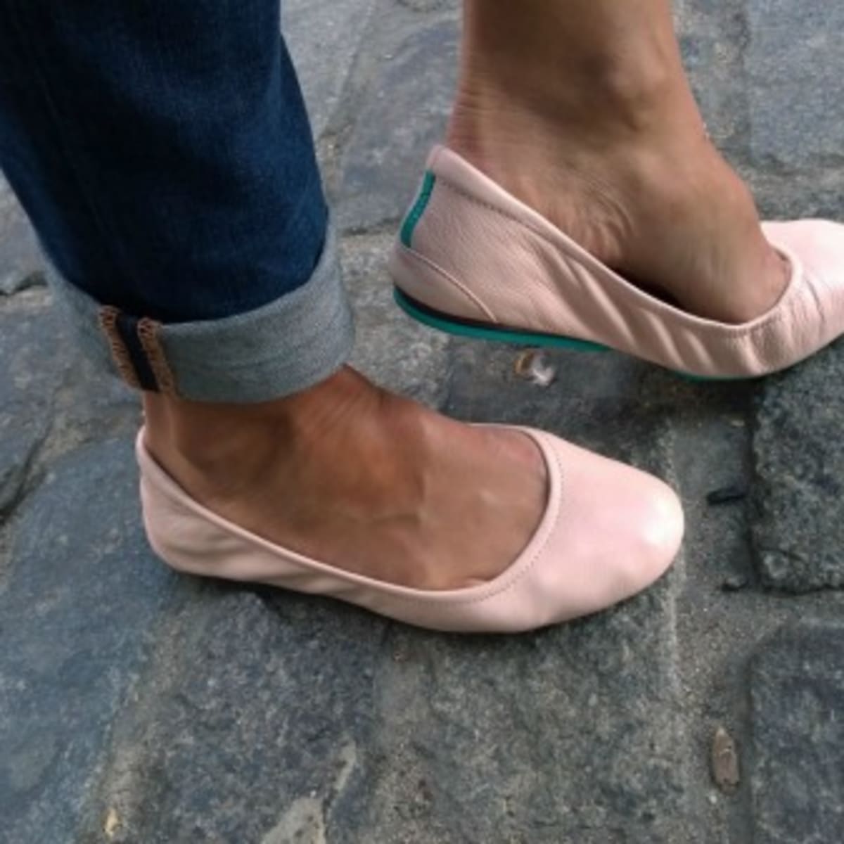 Pink tieks top