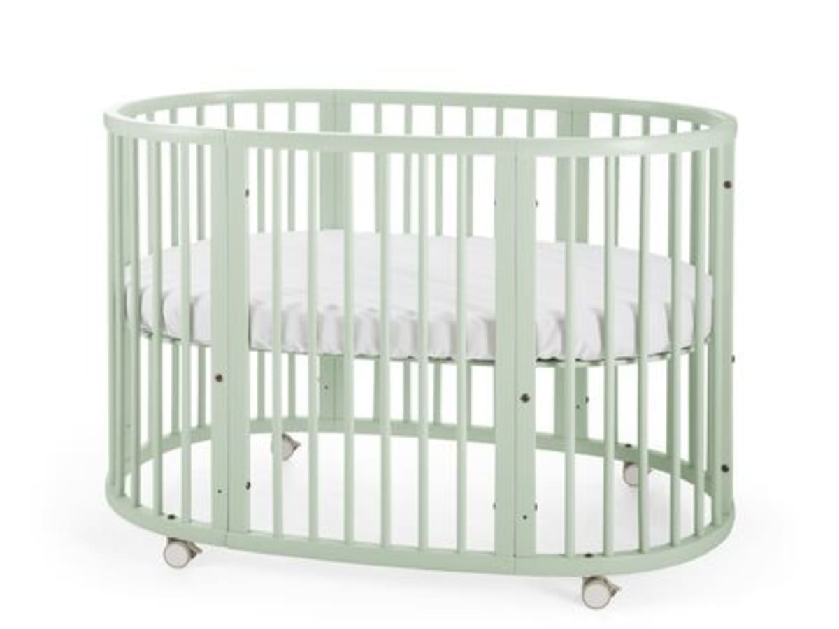 Why We Picked The Stokke Sleepi Crib System Momtrends Stokke Sleepi Crib System, Stokke Round Crib Sheets