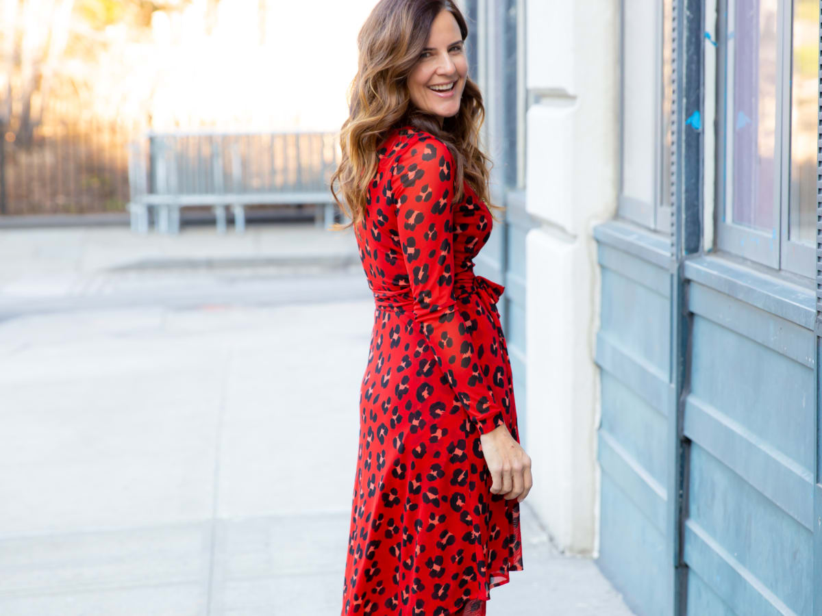 Cabi siren wrap dress 2025