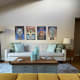 Cozy living space. Note: no TV in living room or bedroom