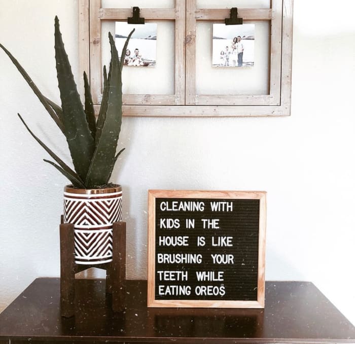 #momlife letter-board quotes that epitomize motherhood