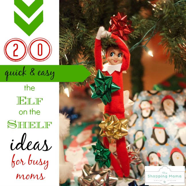 20 Quick and Easy Elf on the Shelf Ideas for Busy Moms - MomTrends