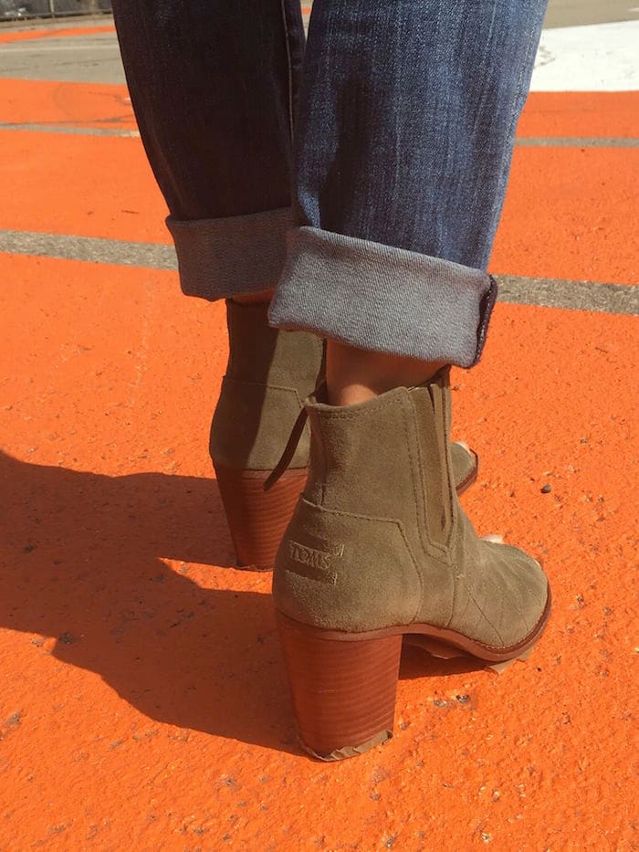 toms wide width booties