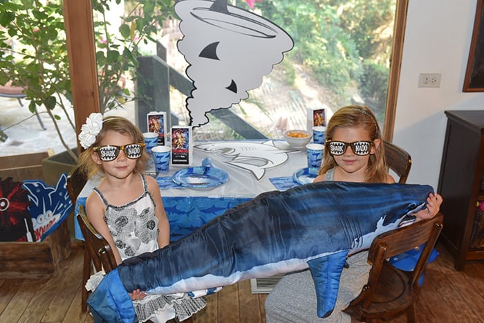 Check out Ian's adorable daughters at their Sharknado premiere party. Photo via At Home With the Zierings