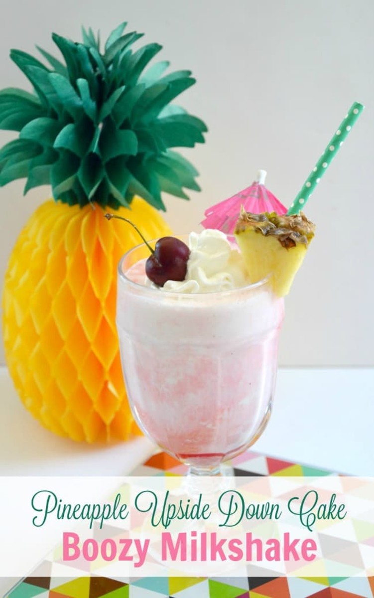 pineapple upside down cake shake