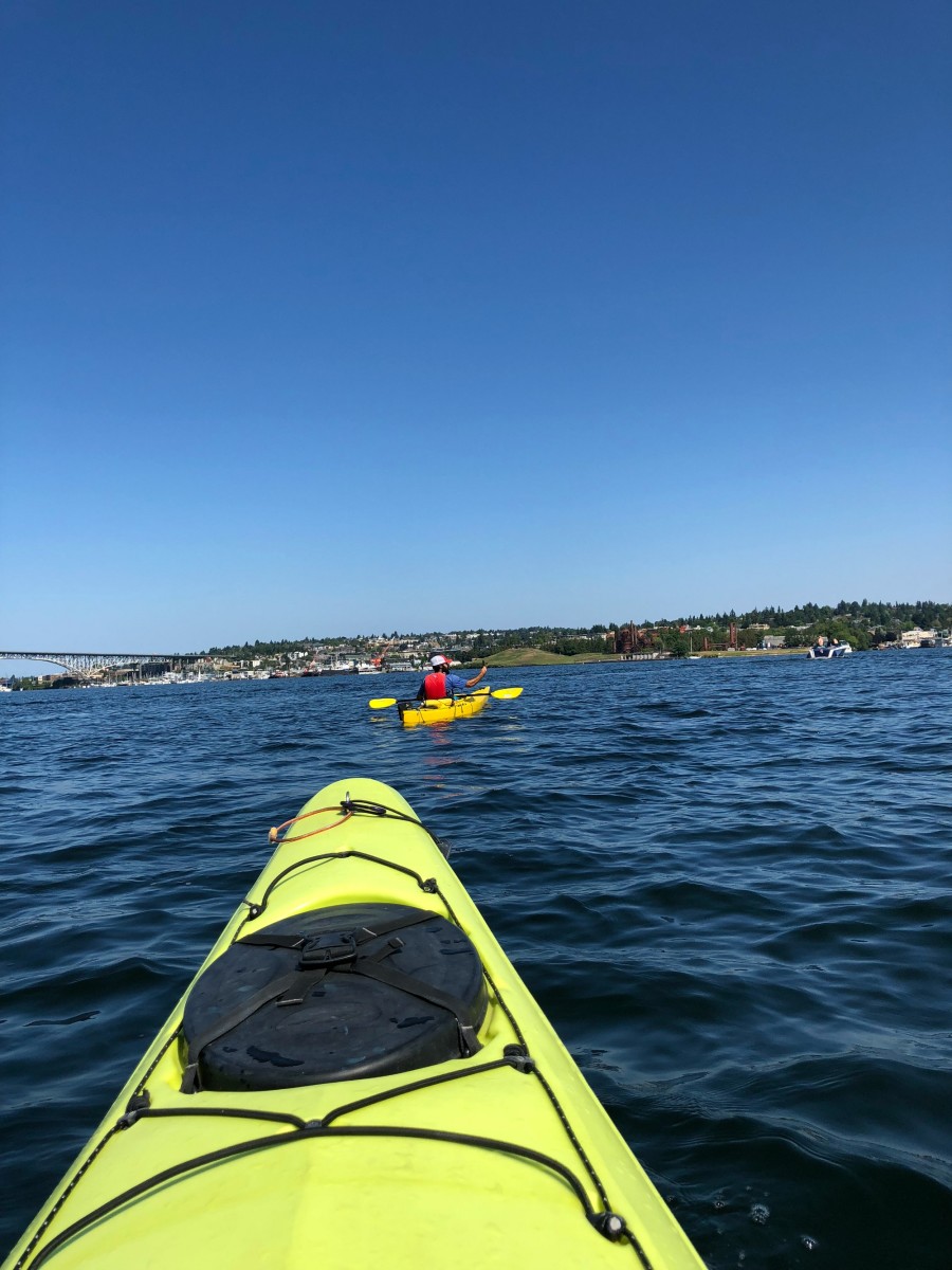 kayaking on lake union