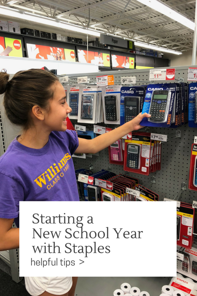 Starting a New School Year with Staples