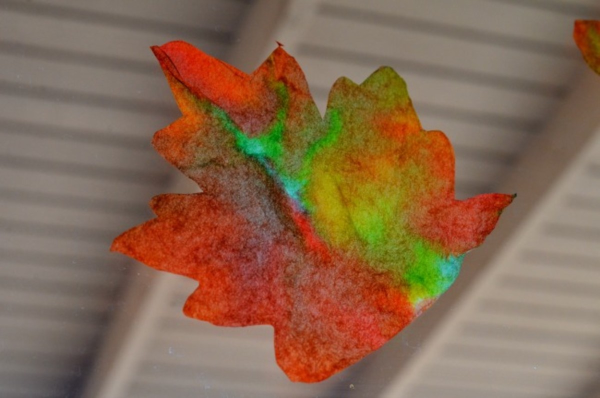 Fall Leaf Suncatchers