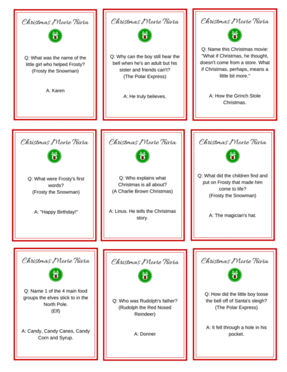 Free Printable Christmas Trivia Questions And Answers Printable 56 Interesting Christmas 
