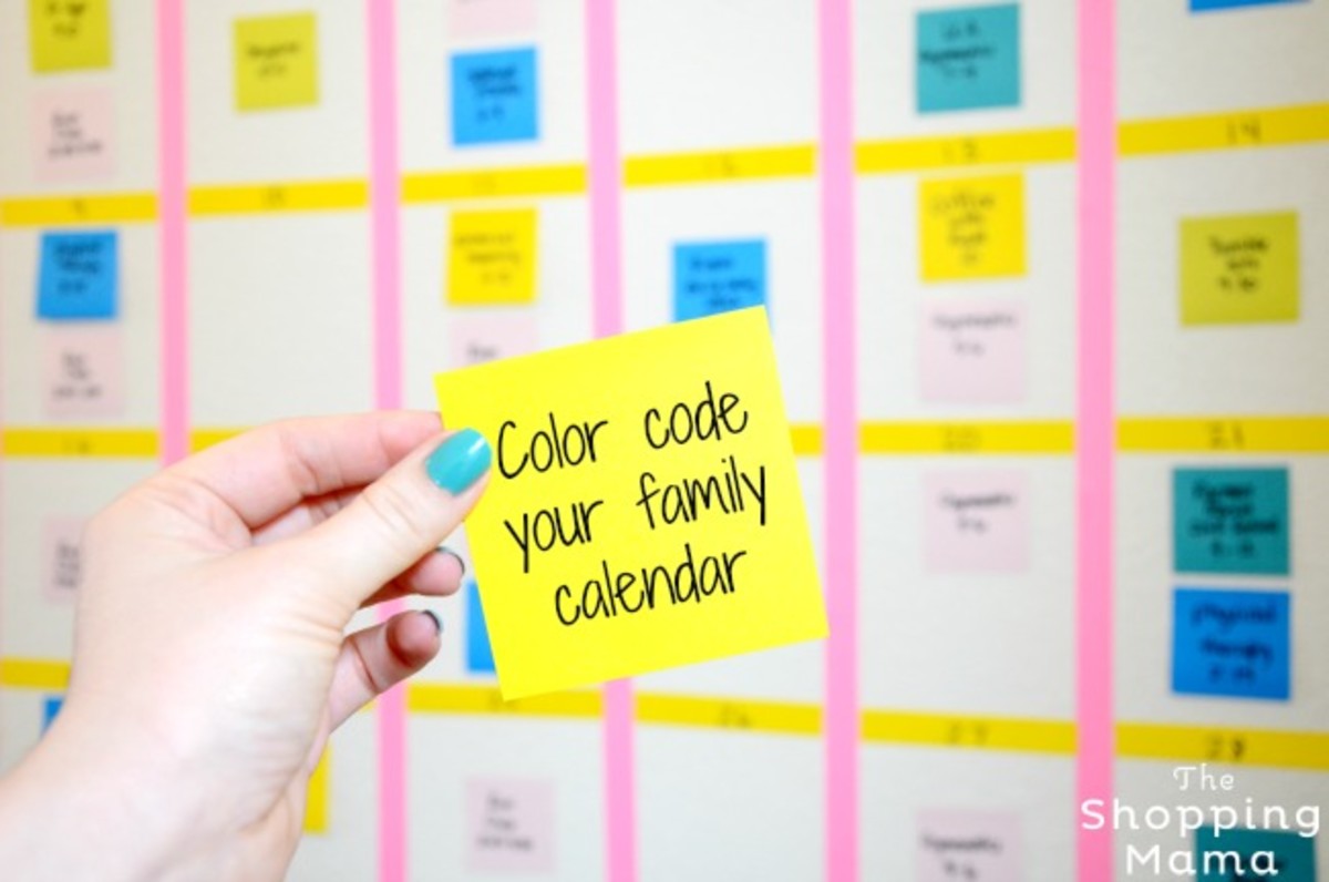 Create a Color-Coded Family Calendar Using Post-it Notes - MomTrends