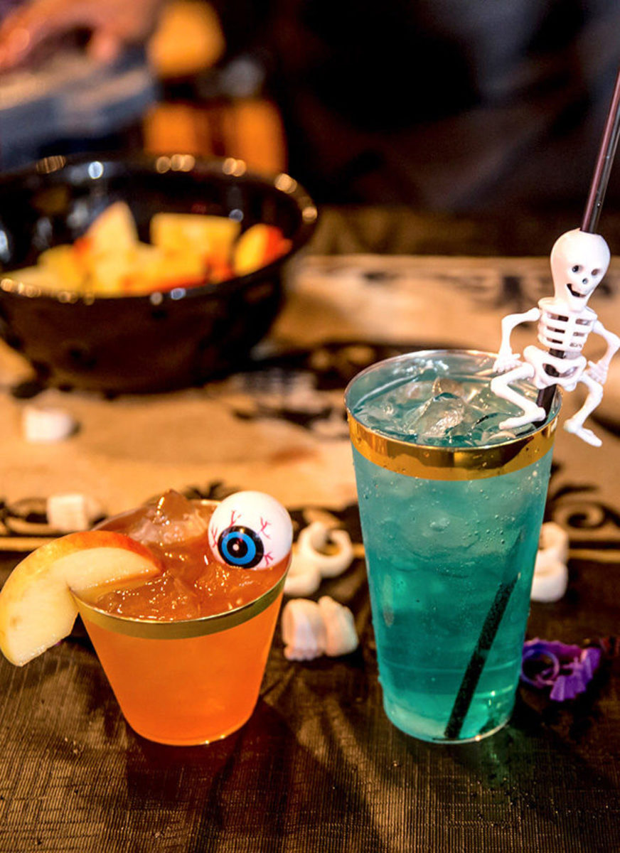 spooky halloween cocktail