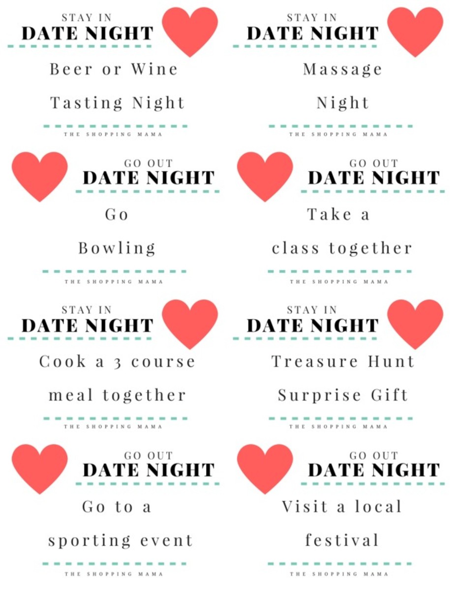 12 Months of Date-Night Ideas Free Printables - MomTrends