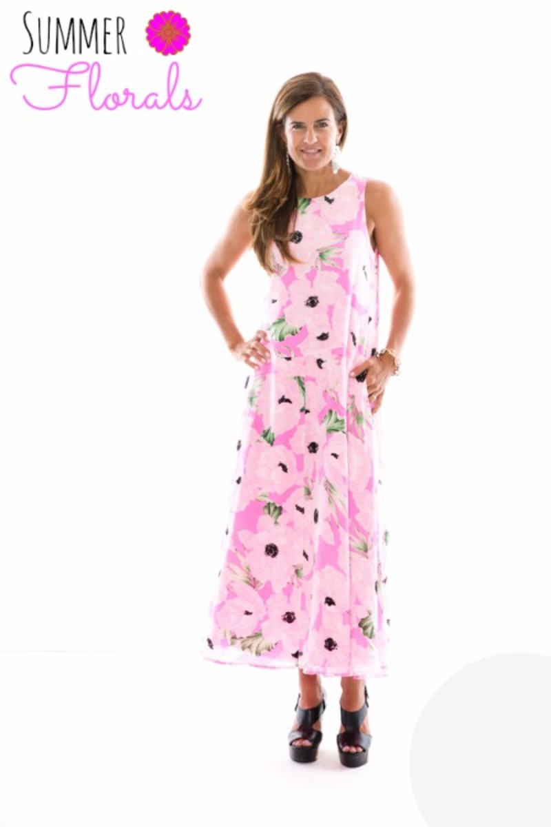 floral maxi dress for summer