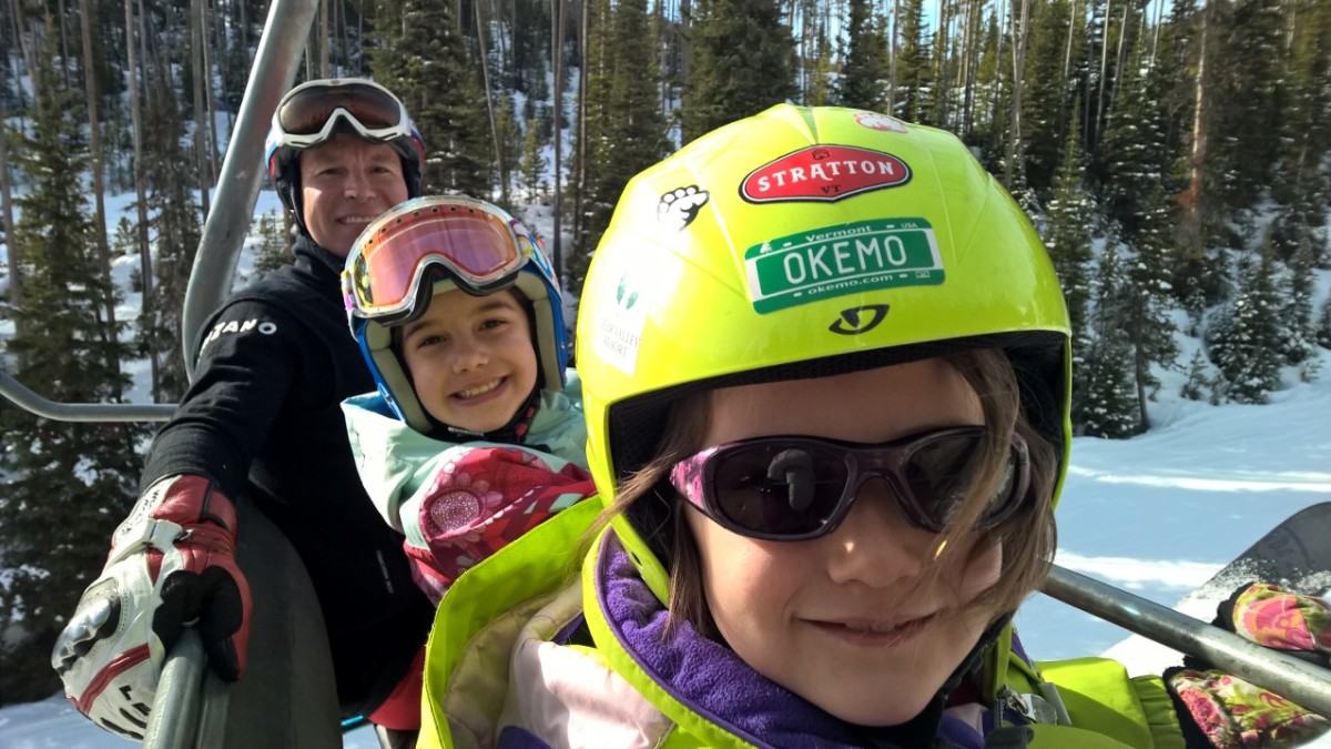  Family time on the lift