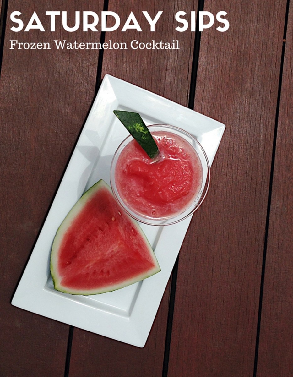 Saturday Sips Frozen Watermelon Cocktail