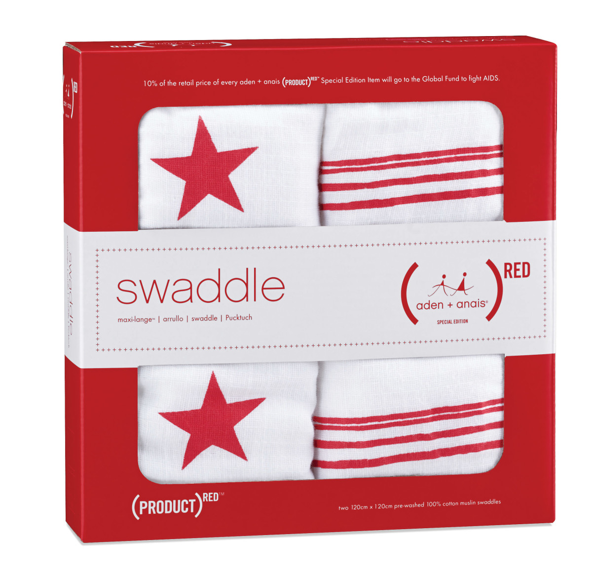 Red exclusive swaddle packaging