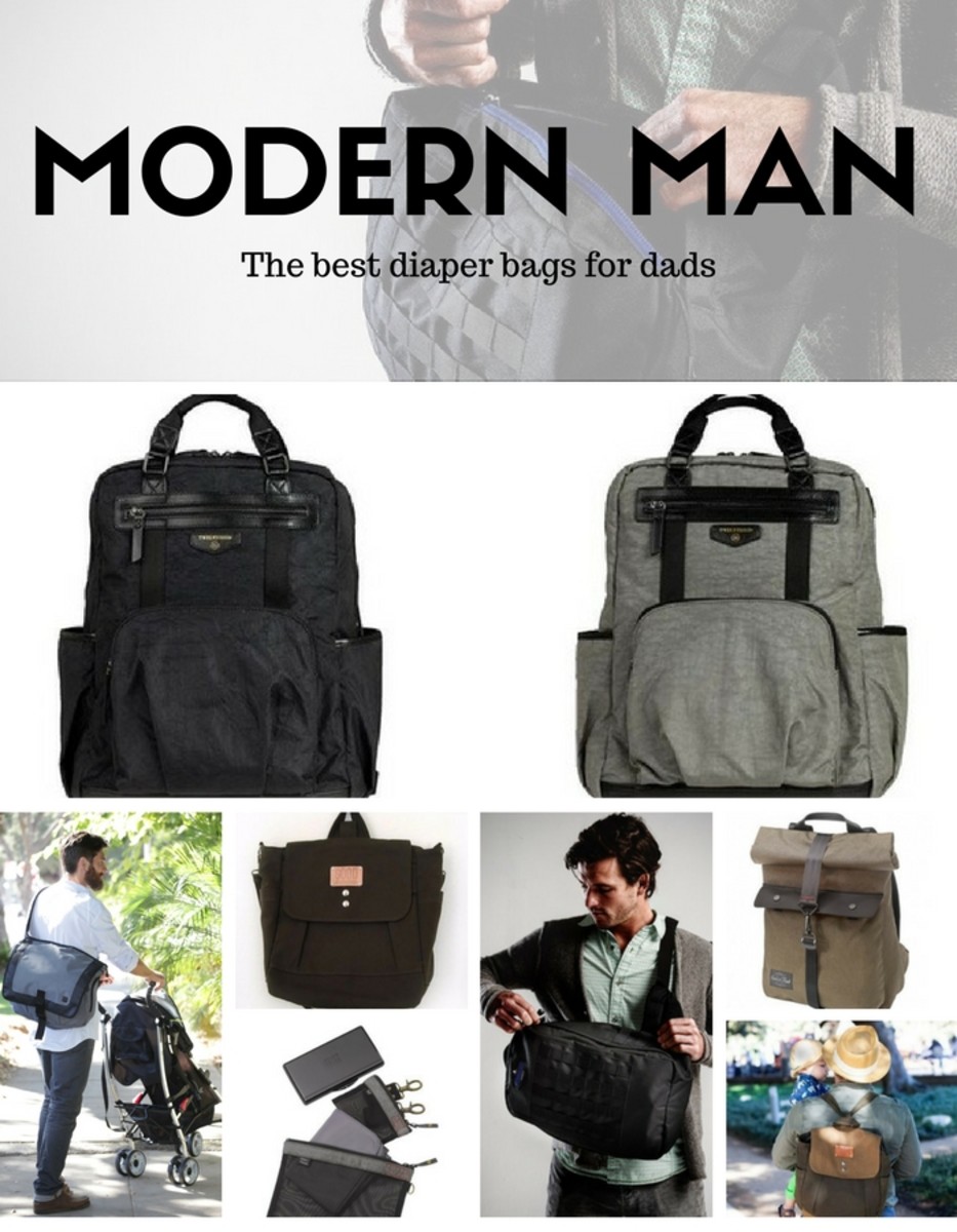 mens diaper bag leather