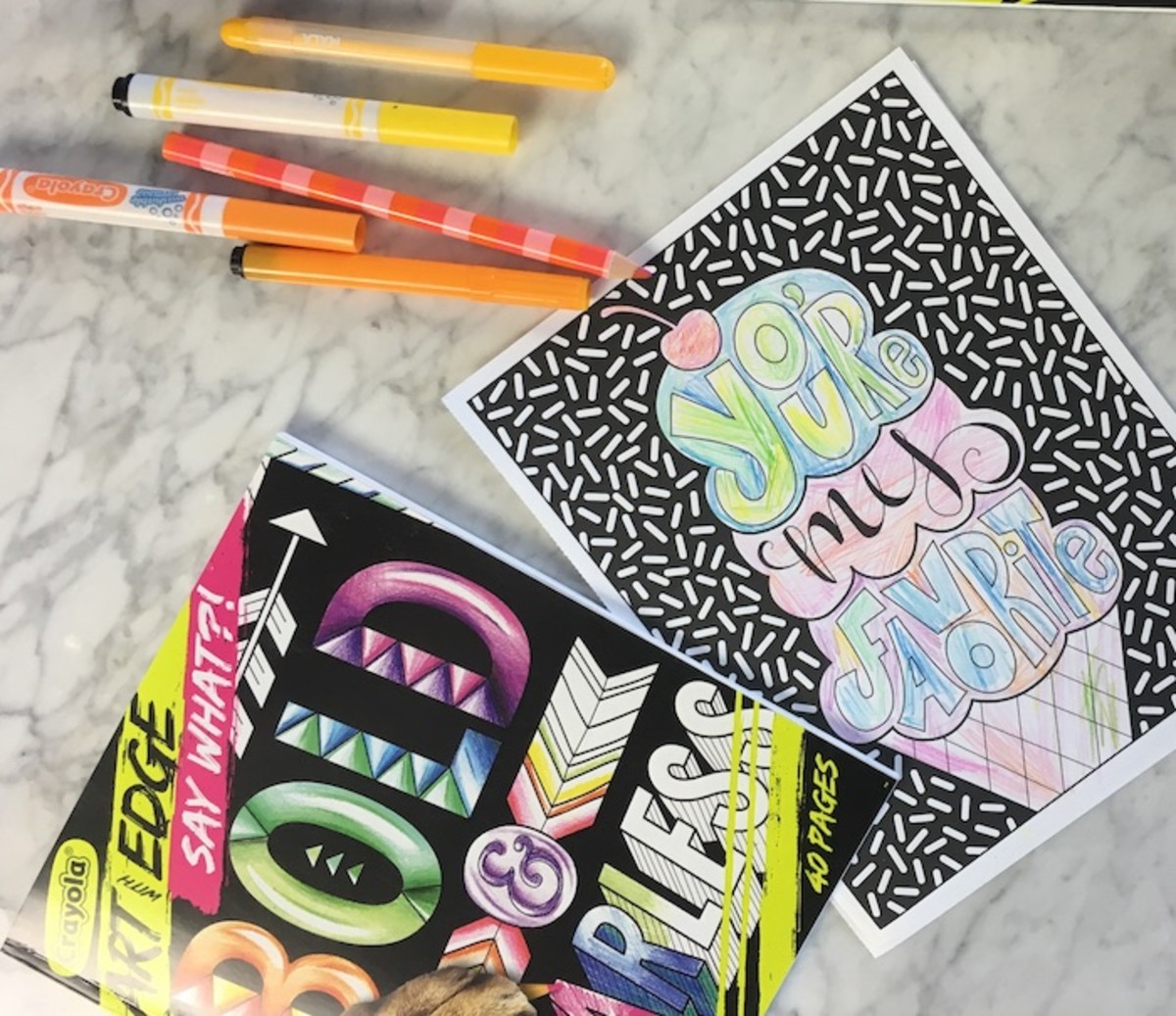 Art With Edge coloring books for tweens and teens makes coloring cool.