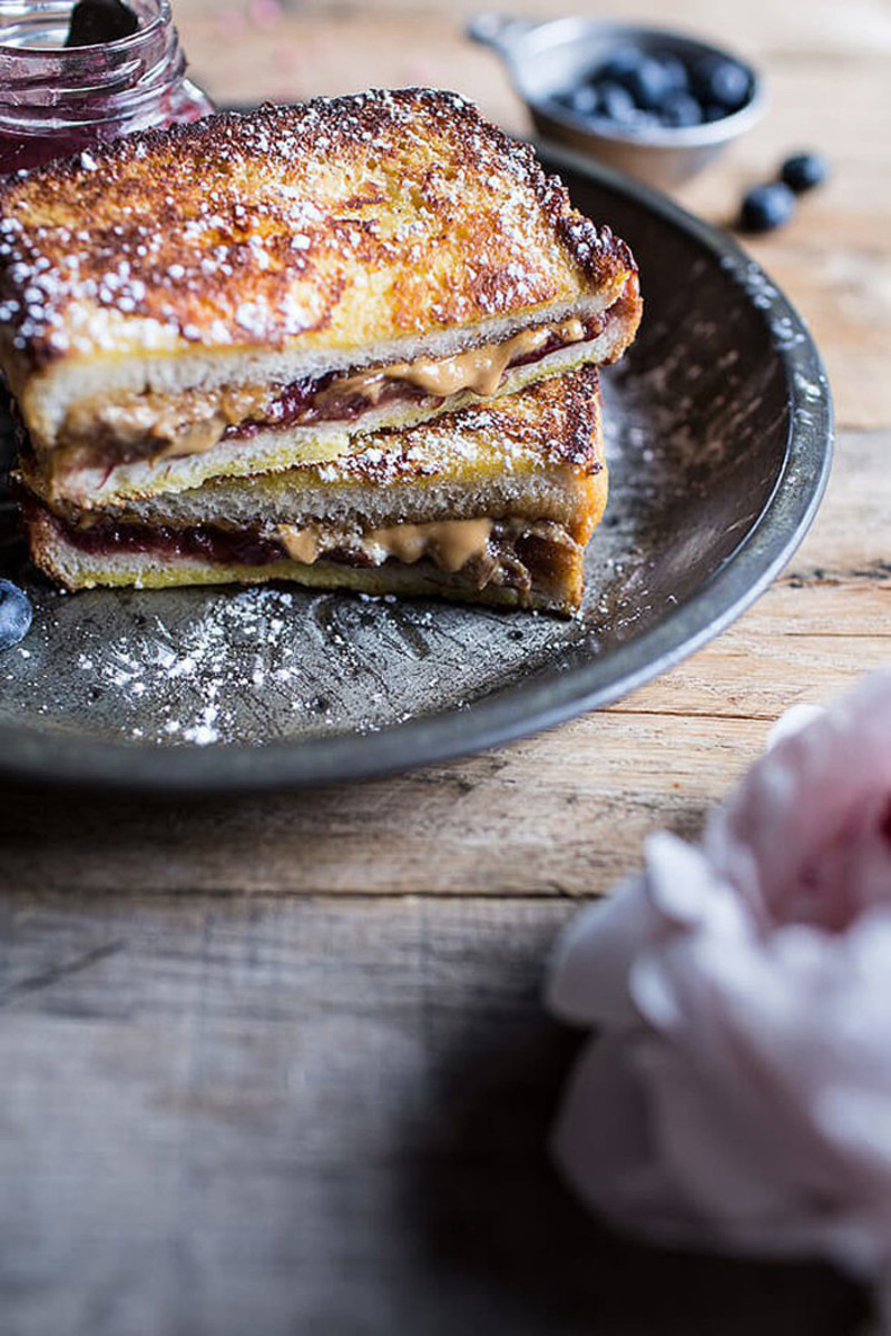 peanut butter and jelly french toast