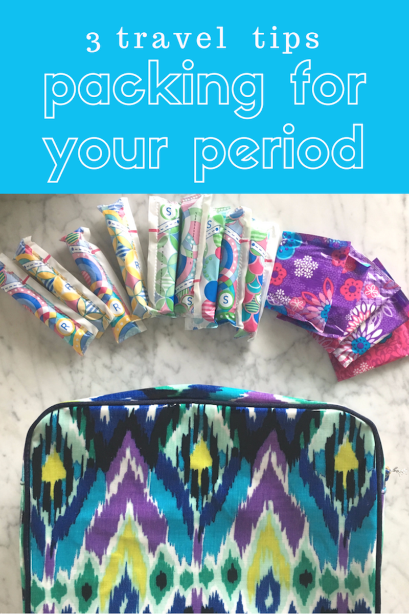 Three travel tips for packing when you have your period