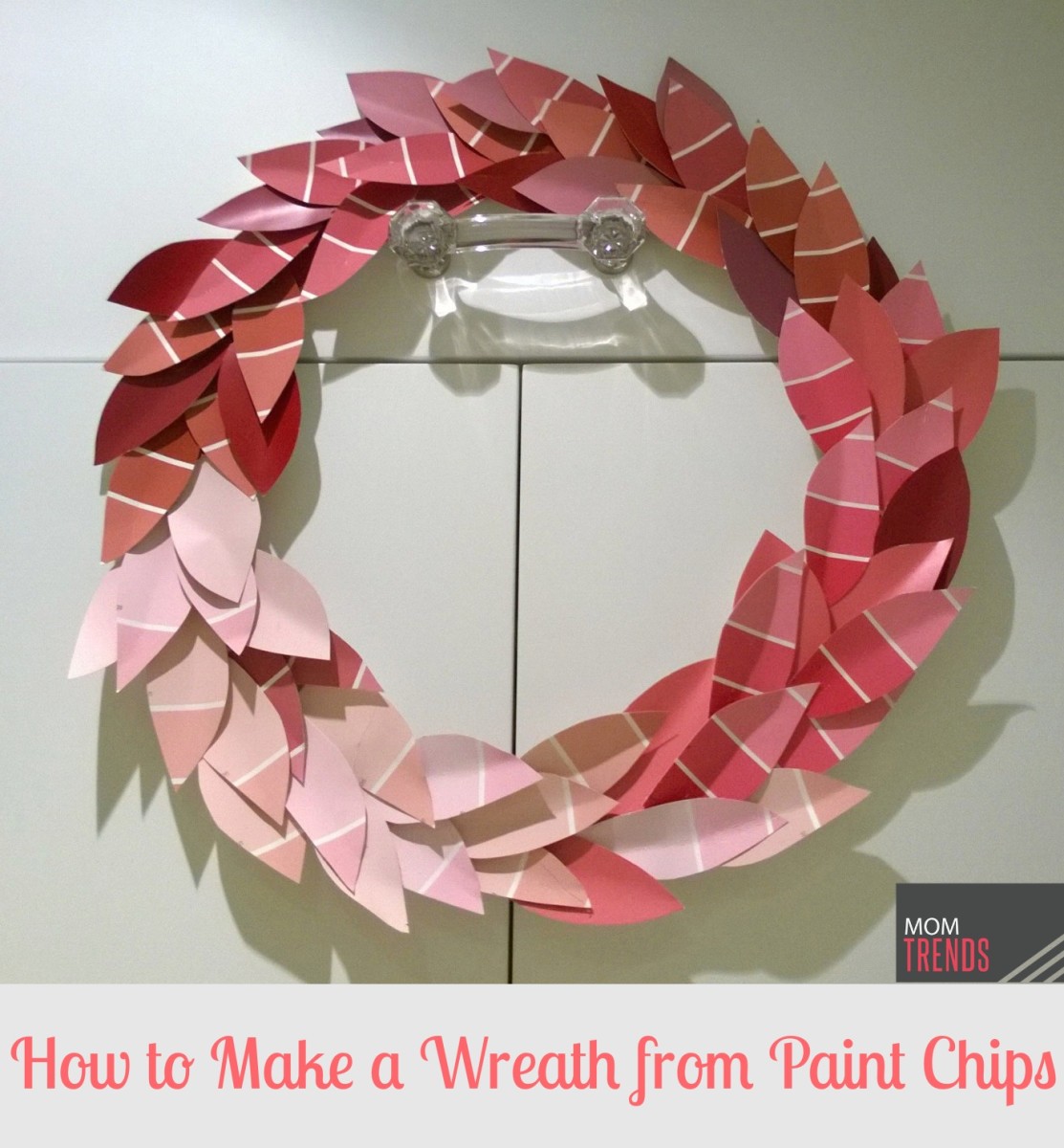 How to Make a Wreath from Paint Chips