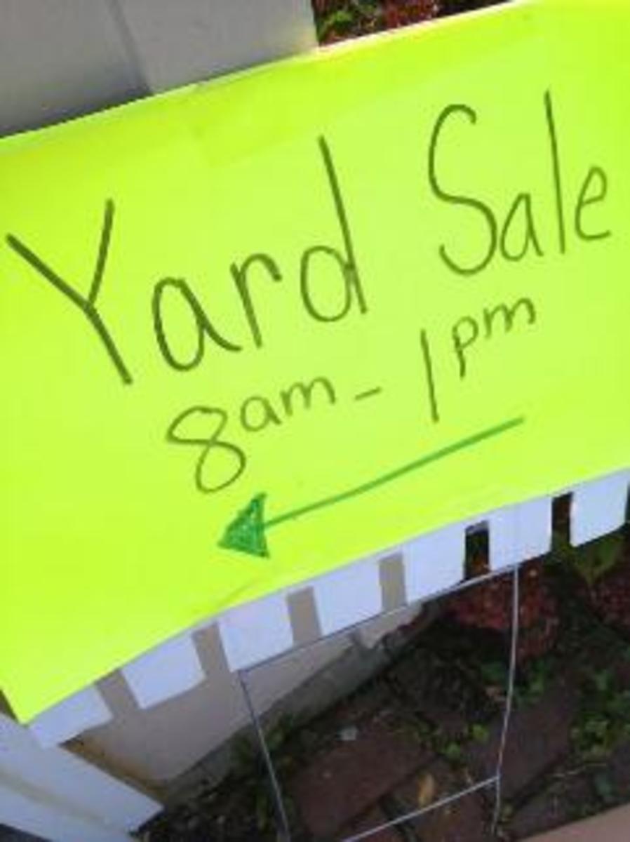 Yard Sale Tips
